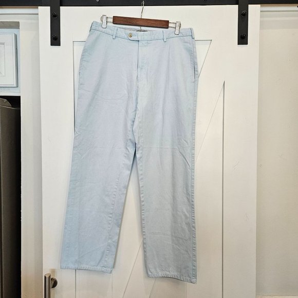 PETER Millar Men's Light Blue Pants Trousers Pima Cotton Size 33 - Picture 1 of 9